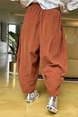 Made in Italy Cooper Needlecord Sia Pant Auburn